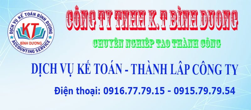 KT Bình Dương | Dịch vụ thành lập công ty | Kế toán, thuế