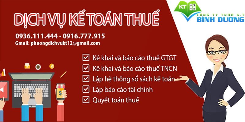 KT Bình Dương | Dịch vụ thành lập công ty | Kế toán, thuế